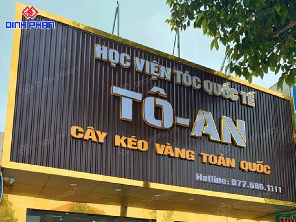Chi phí làm bảng hiệu tôn sóng bao nhiêu? Làm bảng hiệu tôn sóng