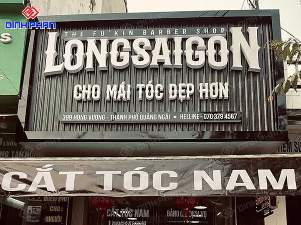 Chi phí làm bảng hiệu tôn sóng bao nhiêu? Làm bảng hiệu tôn sóng