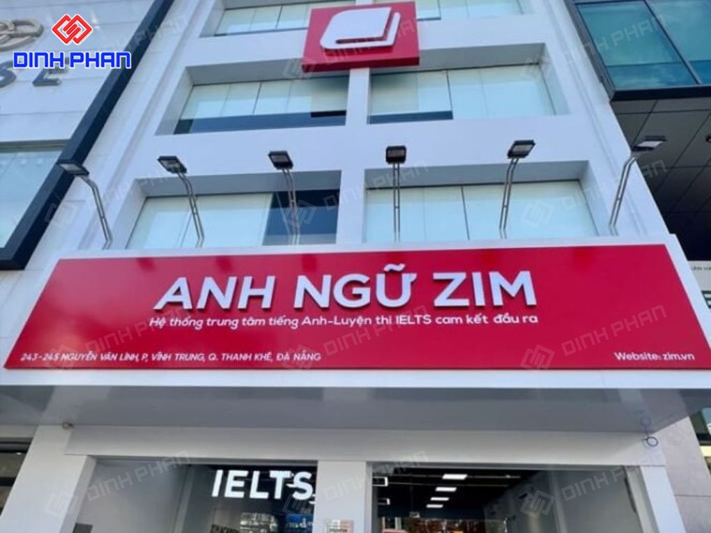 Làm bảng hiệu trung tâm ngoại ngữ