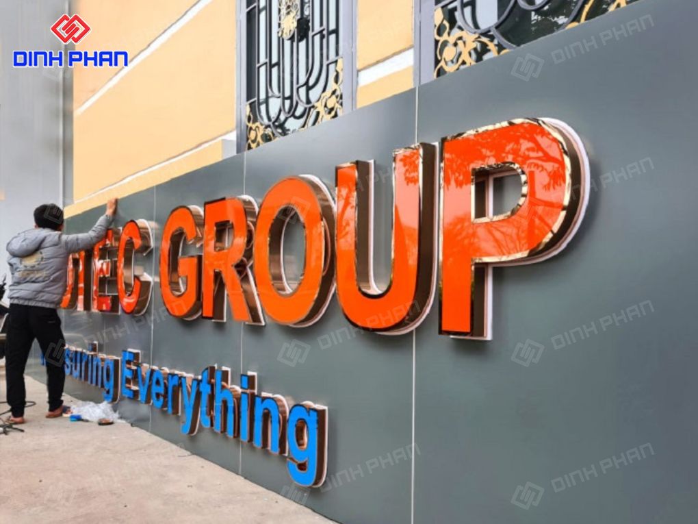 Đơn vị thi công biển quảng cáo chữ nổi uy tín Thi công biển quảng cáo chữ nổi