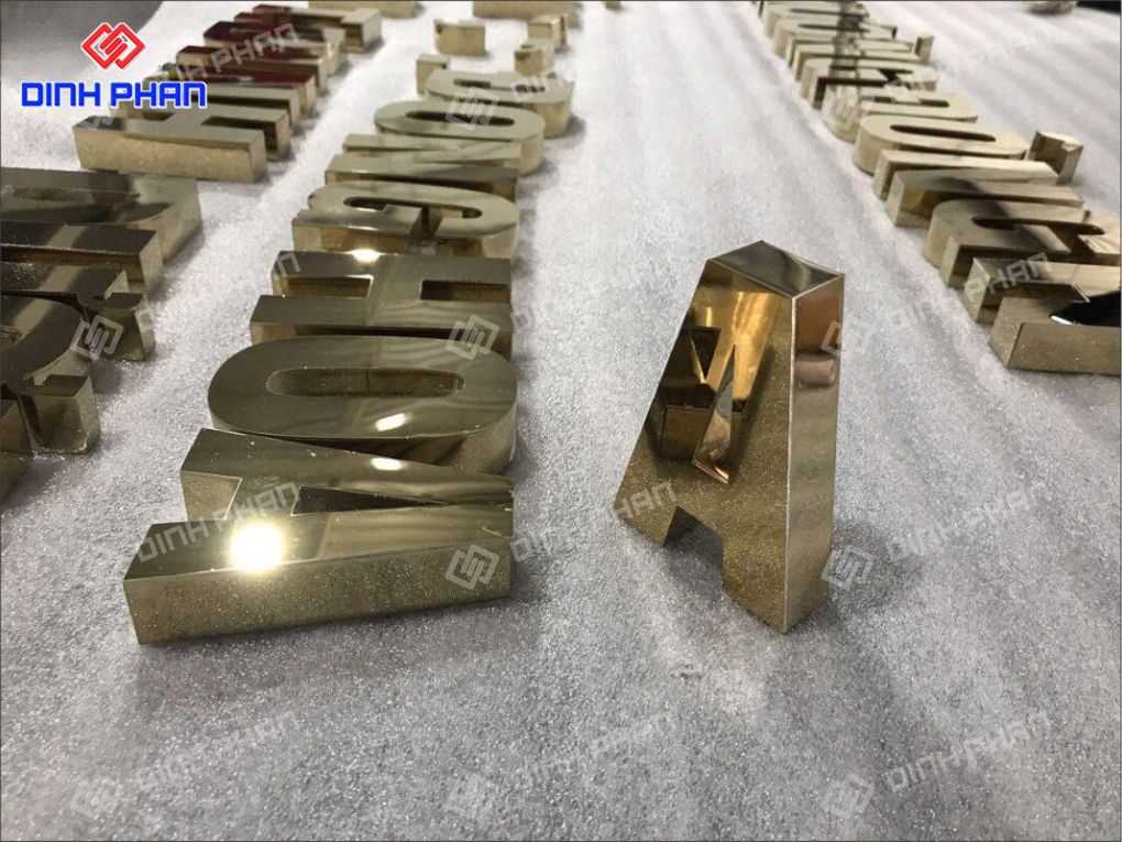 Chữ inox mạ PVD