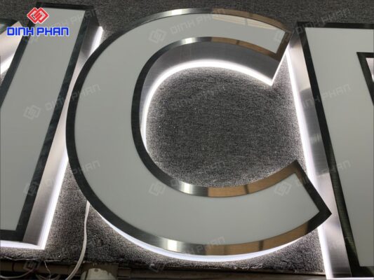 Chữ inox trắng 