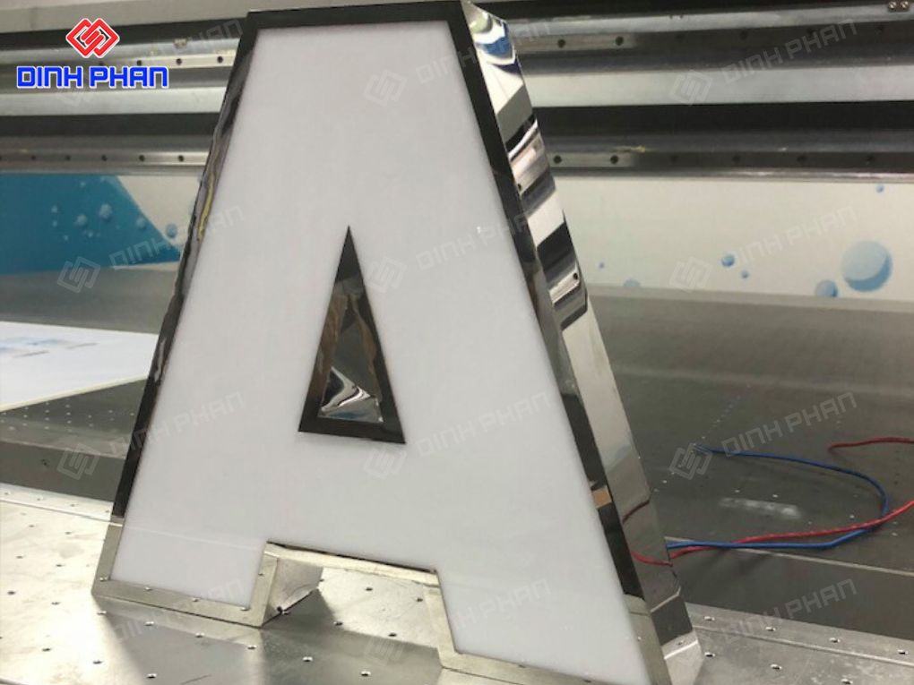 Chữ inox trắng 