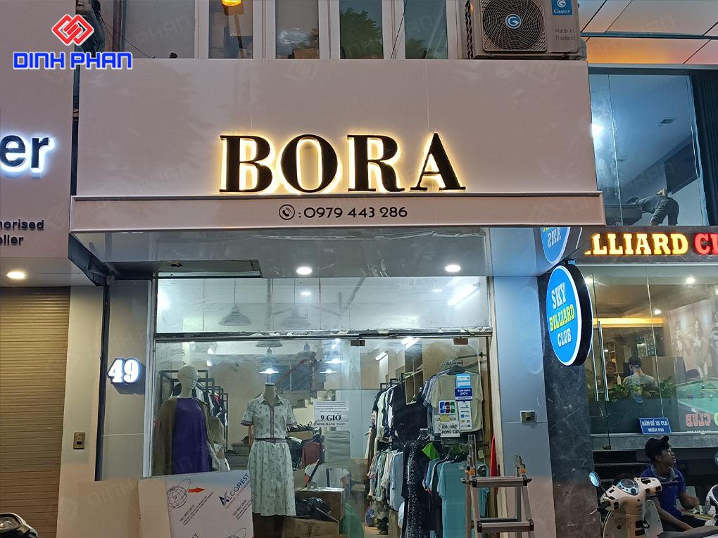 Biển alu chữ nổi