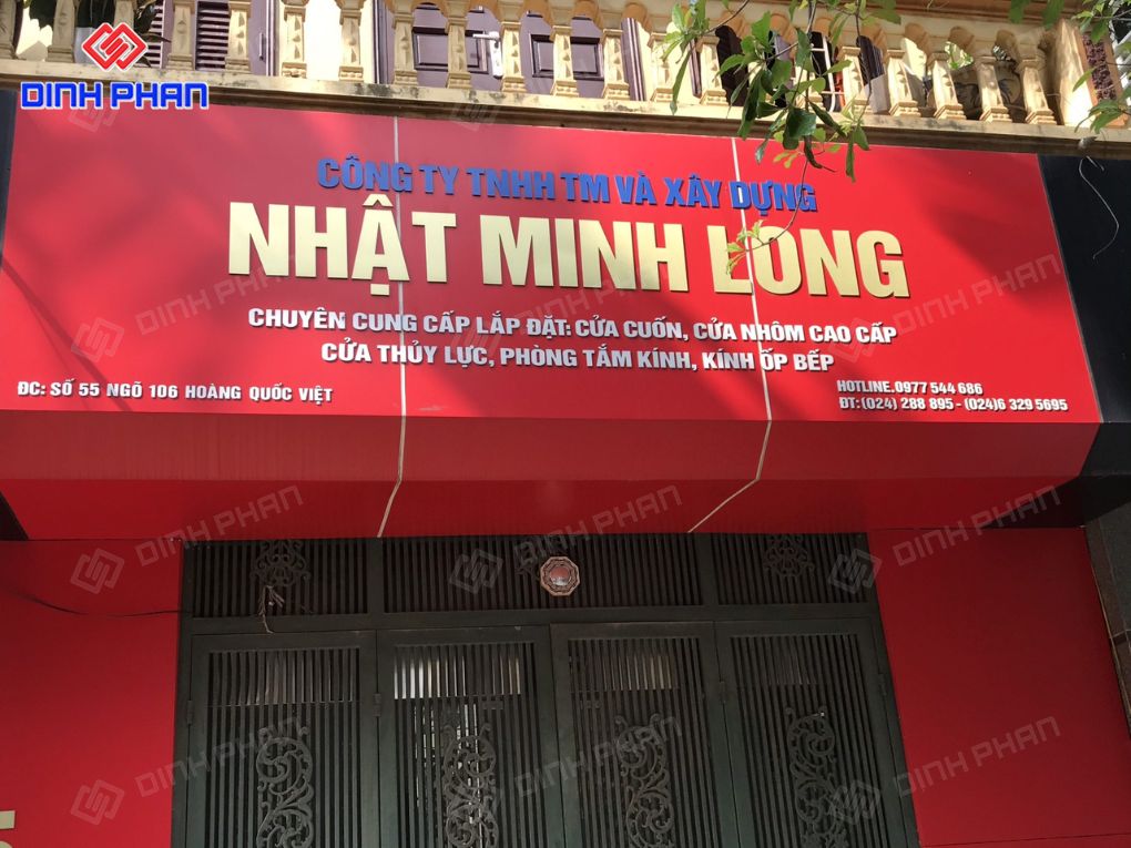Biển alu chữ nổi