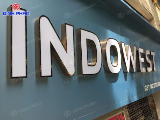 Chữ inox lọng viền
