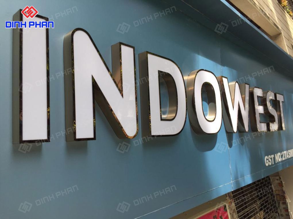 Chữ inox lọng viền