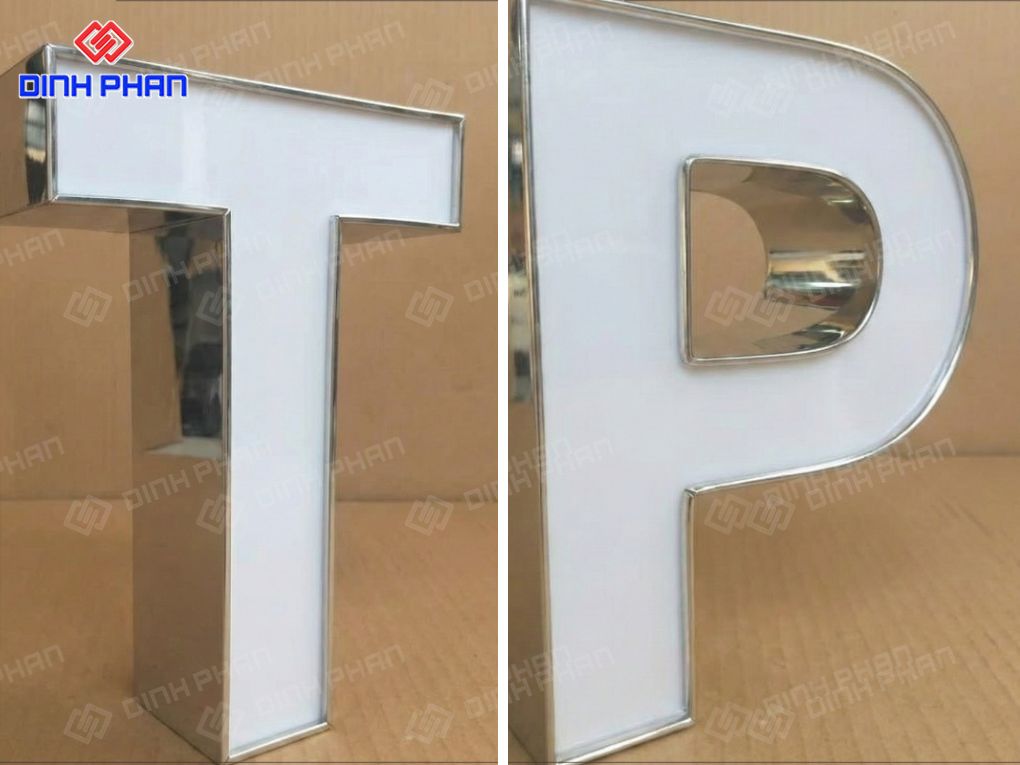 2 1 chữ nhôm trắng gương
