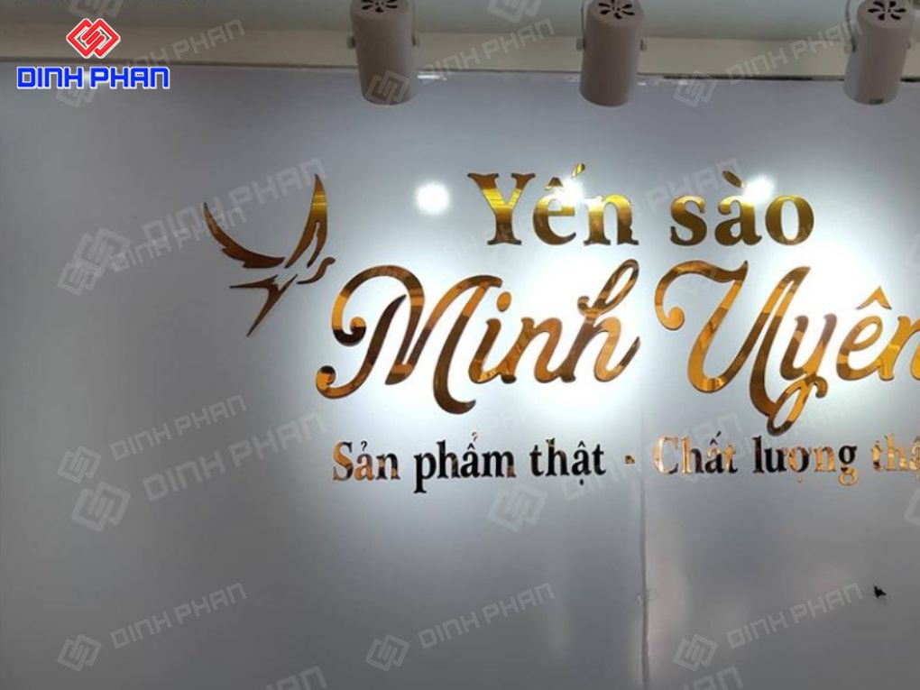 chữ alu gương vàng