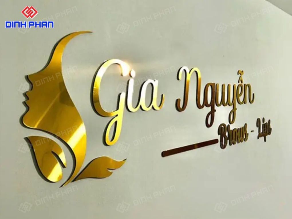 chữ alu dán tường