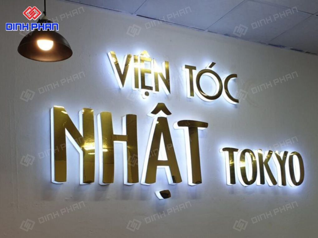 chữ alu dán tường