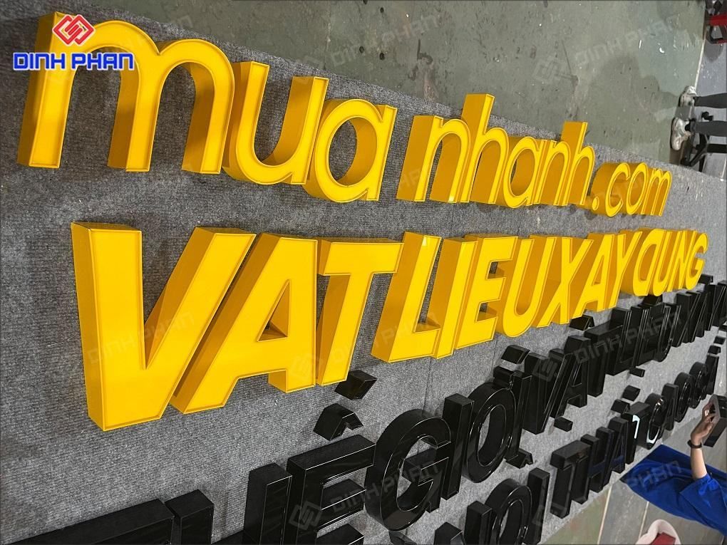 chu nhom 1 go 1 chữ nhôm 1 gờ