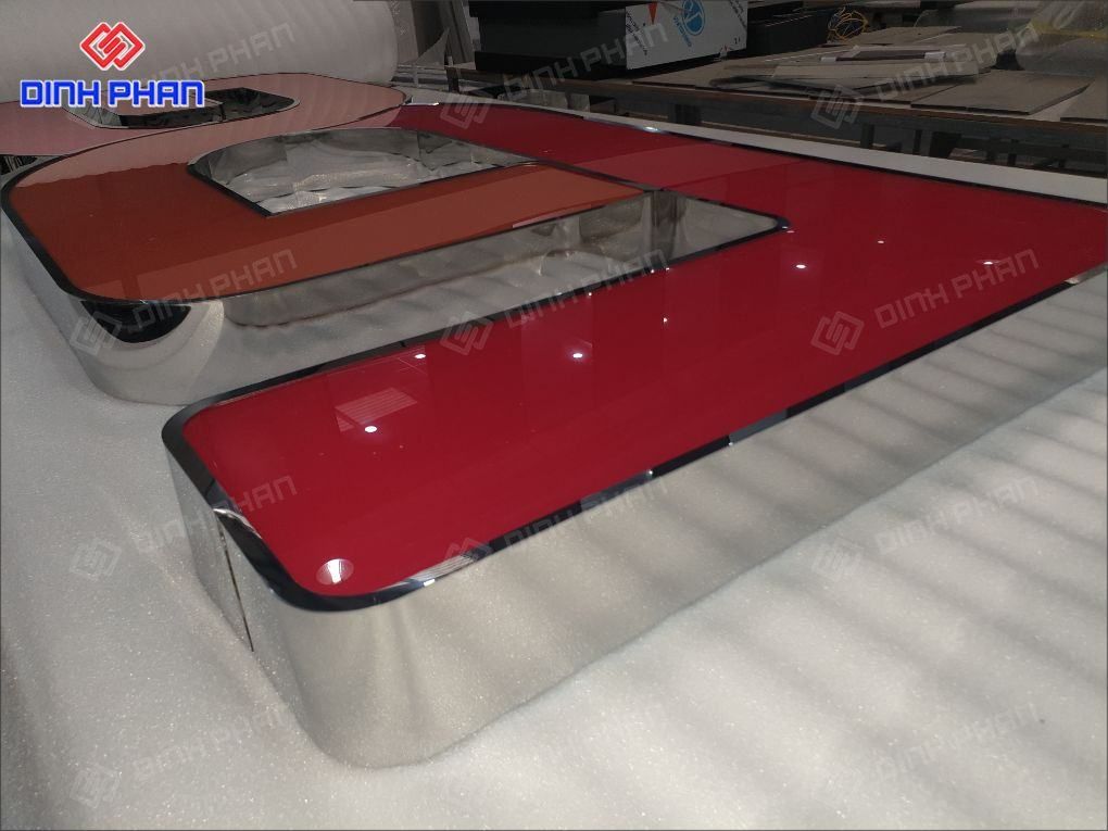 chu nhom trang guong 3 chữ nhôm trắng gương